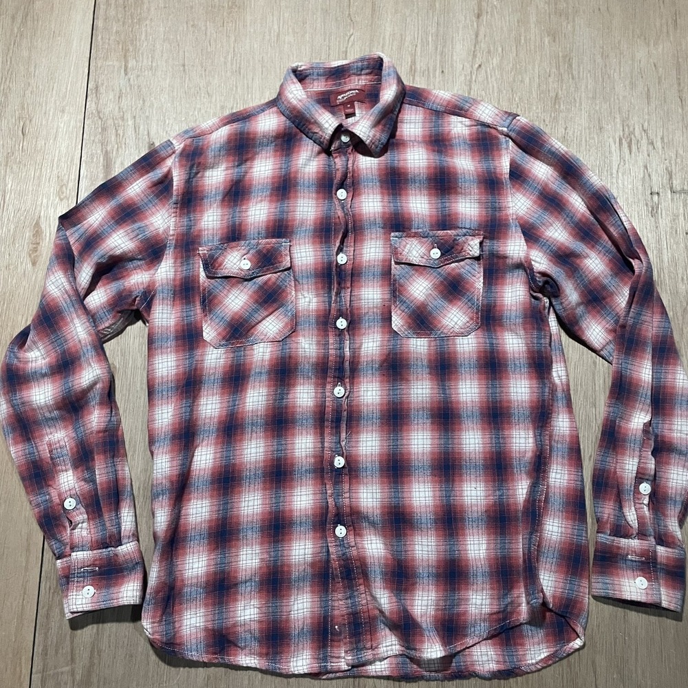 Arizona Men's Flannel Shirt Red Size Medium